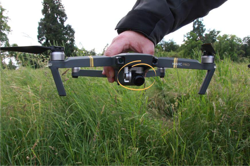 Der Gimbal der DJI Mavic 1 Pro Drohne